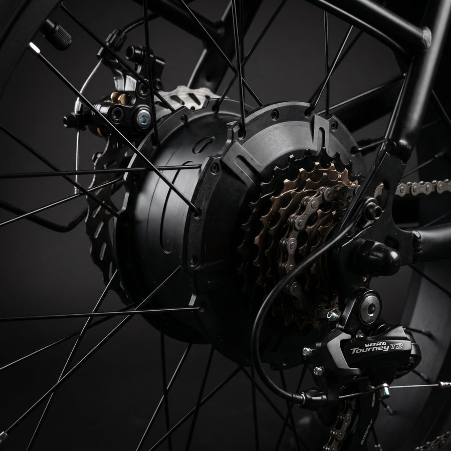 400W motor with 250W nominal output at 25 km/h